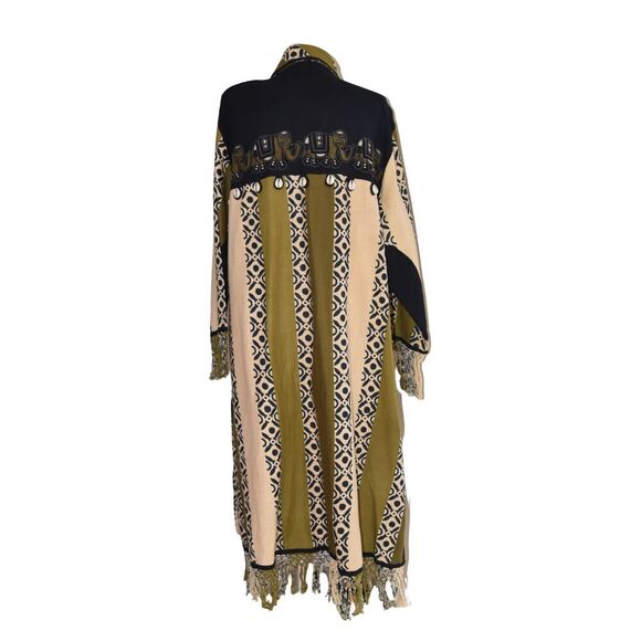 L’affaire Rayon Robe Jacket Indian Elephant Trim Boho Festival Kimono One Size - Picture 3 of 15